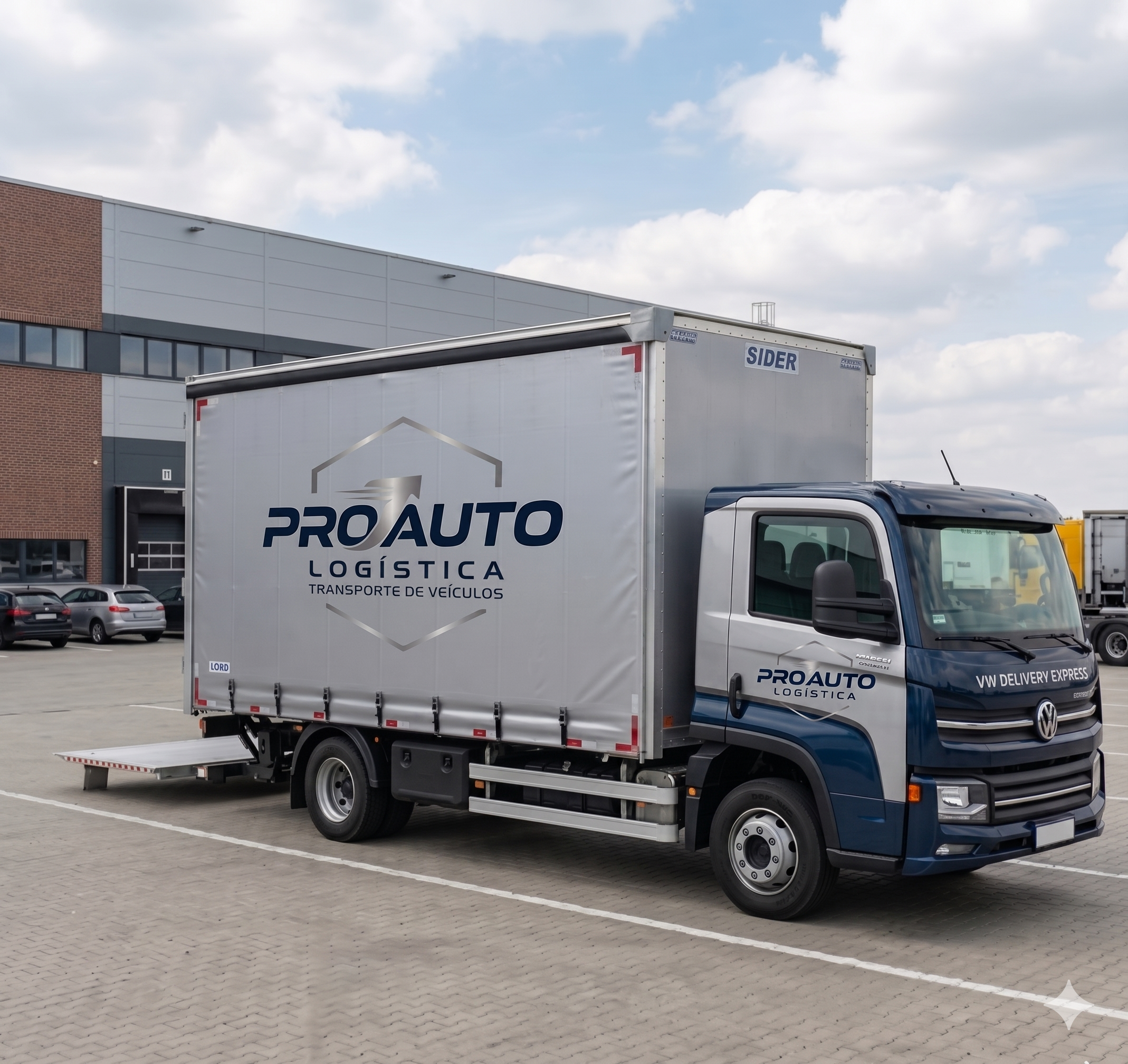 Cegonha Pro Auto Logística com veículos carregados